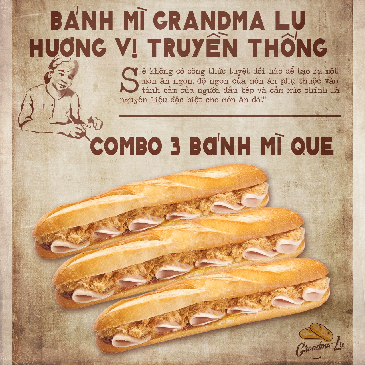  Combo 3 Bánh Mì Que 