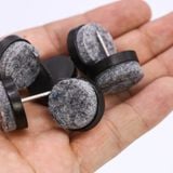  Đinh nhựa đế nỉ đóng chân bàn ghế phi 22mm - màu đen 