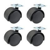  Bánh xe tủ nội thất bằng nhựa - đế vuông - không khoá (cái) 