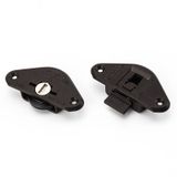  Bánh xe cửa lùa đen răng cưa lỗ khoét âm 35mm (Bộ) 