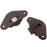  Bánh xe cửa lùa đen răng cưa lỗ khoét âm 35mm (Bộ) 