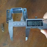  Bộ pat sắt đỡ thang giường màu trắng xanh kích thước 46x35mm (Bộ 4 cái) 