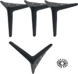  Chân Ghế Sofa đế tam giác cao 120mm/150mm màu đen nhám 