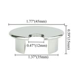  Nắp luồn dây điện hợp kim cao cấp phi 35mm 