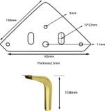  Chân SOFA kim loại cao cấp vàng bóng (cái) 