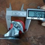  Bánh xe đỏ đế vuông phi 40mm có khóa - không khóa (Cái) 