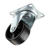  Bánh xe tủ đen 50mm đế vuông (Cái) 