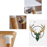  Chân bàn gỗ đế thép đen nhiều kích thước (cái) 