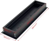  Nắp luồn dây điện nhôm màu đen (Cái) 