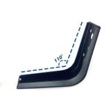  Chân ghế sofa cong màu đen bóng cao 140mm 