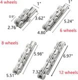  Bánh xe cửa lùa treo 4 bánh hiệu HMR (Bộ) 