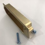  Tay nắm âm tủ hợp kim màu vàng mờ 