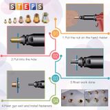  Tán rút lục giác bảy màu (con) 