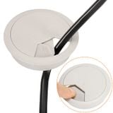  Nắp luồn dây điện nhựa màu trắng phi 60mm (Cái) 