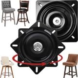  Mâm xoay ghế đen tĩnh điện 200x200mm, đế xoay 180 độ (đàn hồi) 