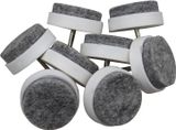  Đinh nhựa đế nỉ đóng chân bàn ghế phi 22mm - màu trắng 