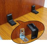  Chốt đỡ kệ nắp nhựa màu đen (Bộ) 