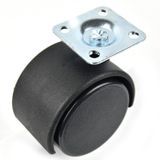  Bánh xe tủ nội thất bằng nhựa - đế vuông - không khoá (cái) 