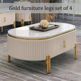  Chân sofa đũa vàng bóng 150mm (cái) 