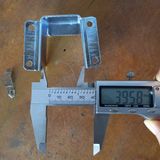  Bộ pat sắt đỡ thang giường màu trắng xanh kích thước 46x35mm (Bộ 4 cái) 