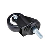  Bánh xe tủ nội thất - ty ren M8/M12 - không khóa 