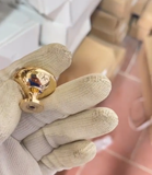  Núm tủ vàng bóng phi 28mm (cái) 