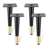  Chân ghế sofa cao cấp thân đen gót vàng loại thẳng (Cái) 