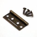  Bản lề lá 1 chiều màu vàng giả cổ 55x25mm dày 1ly 