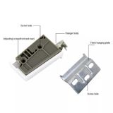  Pát nhựa treo tủ bếp, size:(55x50)mm , PTB907Z (Cặp) 