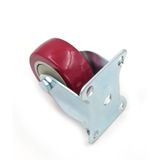  Bánh xe đế cố định một chiều màu đỏ phi 75mm (Cái) 