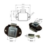  Khóa nhấn mở màu nâu cao cấp (Cái) 