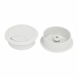  Nắp luồn dây điện nhựa màu trắng phi 60mm (Cái) 