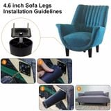  Chân sofa nhựa vuông và tròn nhiều kích thước (cái) 