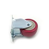  Bánh xe đế cố định một chiều màu đỏ phi 75mm (Cái) 