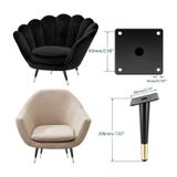  Chân ghế sofa cao cấp thân đen gót vàng loại xéo 