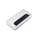  Nắp luồn dây điện nhôm màu bạc 