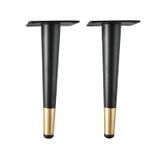  Chân ghế sofa cao cấp thân đen gót vàng loại thẳng (Cái) 