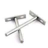  Pát sắt âm đỡ kệ màu trắng 100mm 