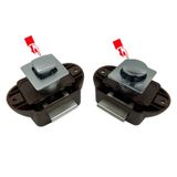  Khóa nhấn mở màu nâu cao cấp (Cái) 