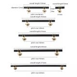  Tay nắm đũa đen viền vàng gold nhiều kích thước 