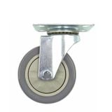  Bánh xe PVC xám phi 125mm không khóa (Cái) 