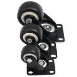  Bánh xe tủ nhựa đế vuông không khóa (cái) 