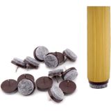 Đinh nhựa đế nỉ đóng chân bàn ghế phi 22mm - màu nâu 