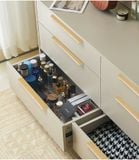  Tay nắm nhôm dạng chữ L màu vàng xước bóng đẹp (cái) 