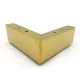  Chân ghế sofa inox chữ L khối đặc màu vàng, màu nikel sáng bóng (Cái) 