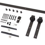  Phụ kiện thanh ray trượt cửa lùa 2 mét bánh xe phi 60mm (bộ) 