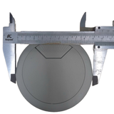  Nắp luồn dây điện nhựa màu trắng xám, phi 80mm (Cái) 