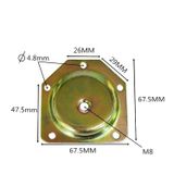  Pát sắt lót chân bàn bảy màu 47x67mm (cái) 