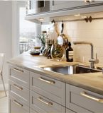  Tay nắm tủ khuyết đầu hợp kim nhôm 