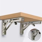  Pat xếp gọn đỡ kệ inox 201 nhiều kích thước (Bộ) 